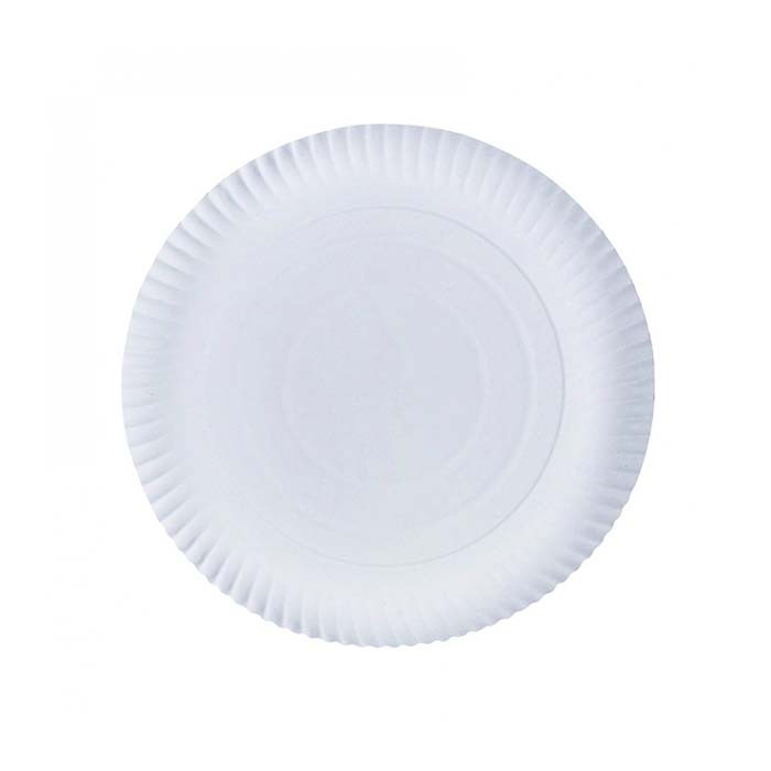 assiette ronde blanche