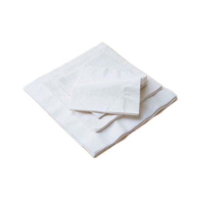 serviette ouate blanc