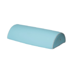 coussin demi-cylindre turquoise