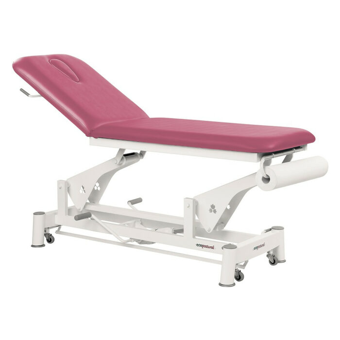 table de massage électrique 2 plans C5733 framboise