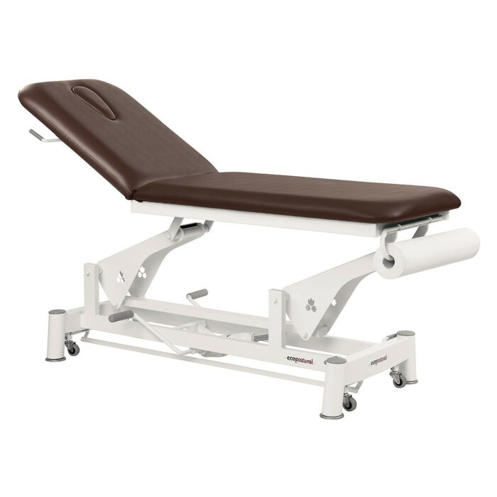 table de massage électrique 2 plans C5733 marron