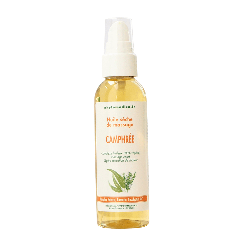 huile seche camphre chauffante 75ml