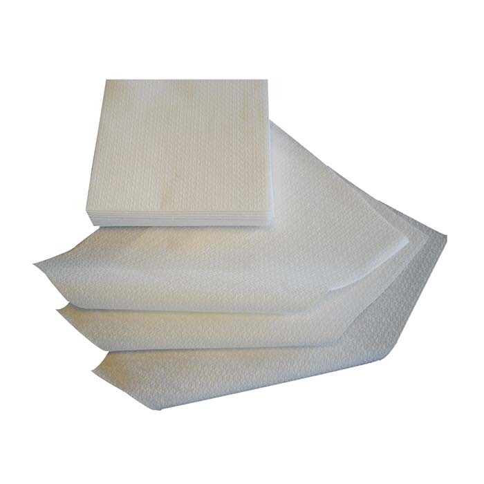 100 serviettes blanches en papier 29 x 29 cm 1 pli