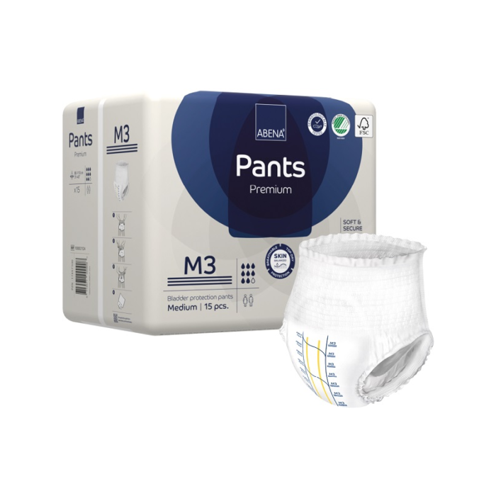 pack de15 pièces de couches pants premium nuit m3