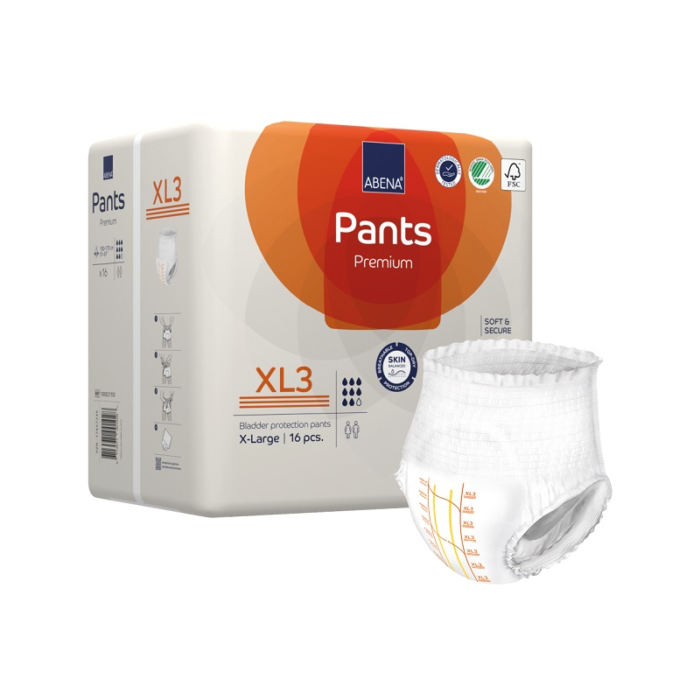 pack de16 pièces de couches pants premium nuit xl3