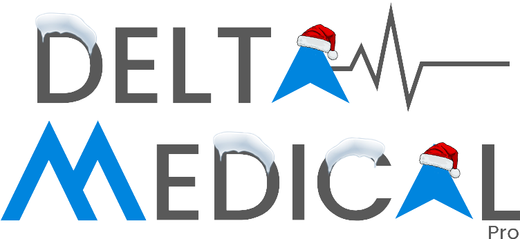 Logo écrit Delta Medical Pro Edition noël