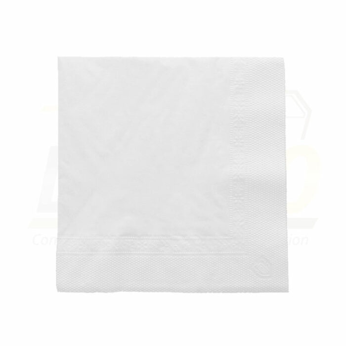 serviette blanche ouate 30x30 cm 2 plis