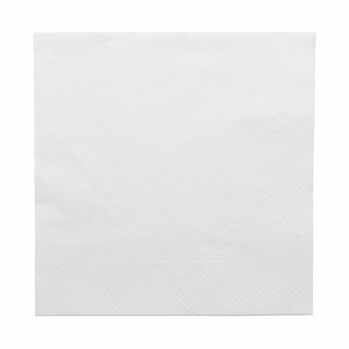 serviette blanche ouate 39x39 cm 2 plis