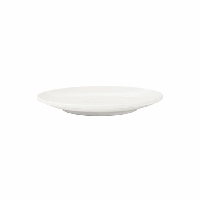 Assiette plate melamine ivoire réutilisable profil