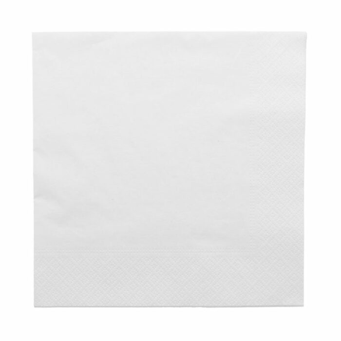 serviette blanche ouate 40x40 cm 3 plis