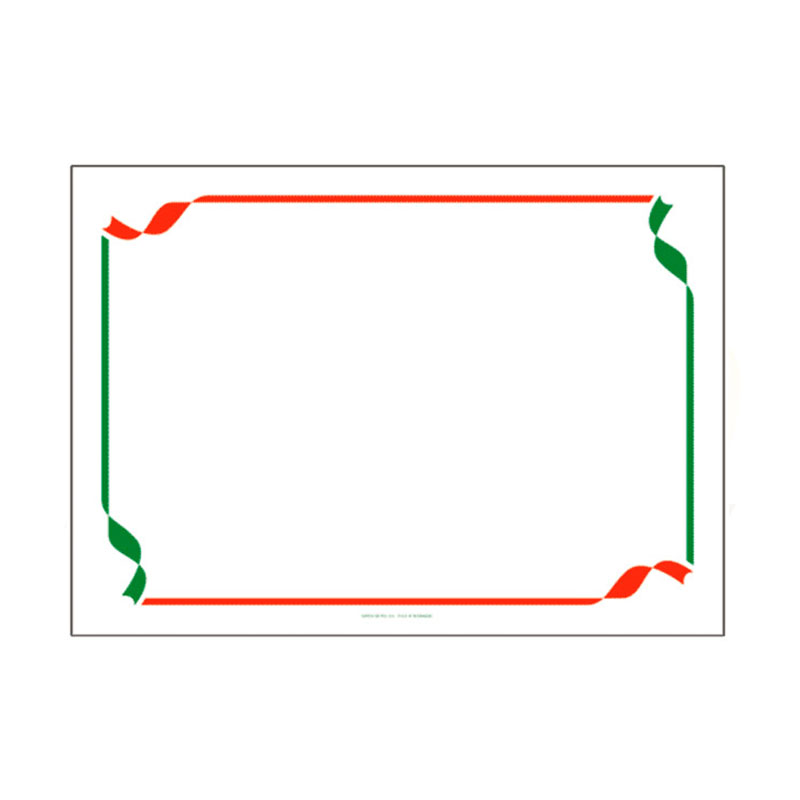 set de table rectangulaire en cellulose pure ouate vert et rouge 'Trattoria' 2 plis 31x43 cm