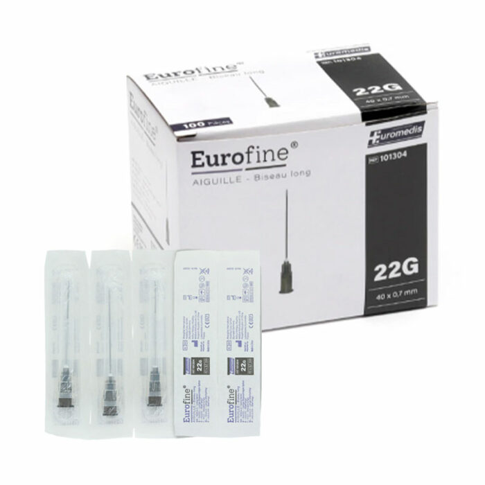 Aiguilles hypodermiques 22G noir Eurofine