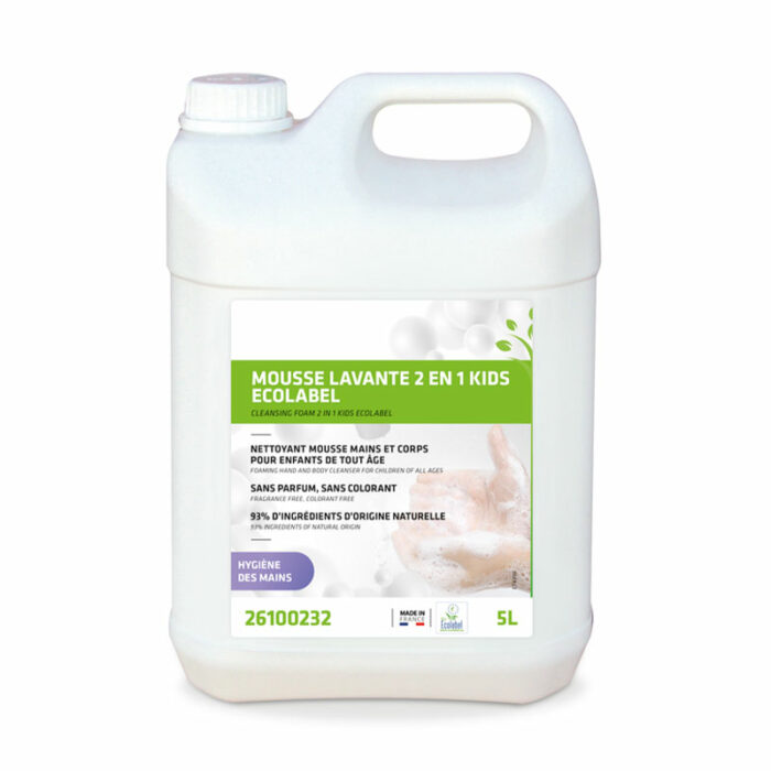 Mousse lavante 2 en 1 kids 5L